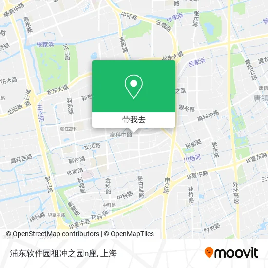 浦东软件园祖冲之园n座地图