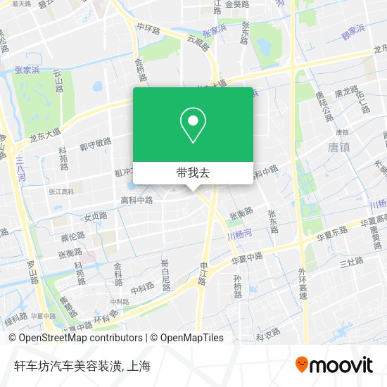 轩车坊汽车美容装潢地图