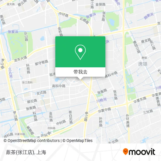 薡茶(张江店)地图