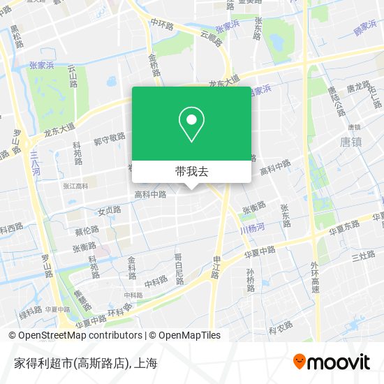 家得利超市(高斯路店)地图