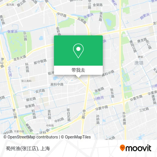 蜀州渔(张江店)地图