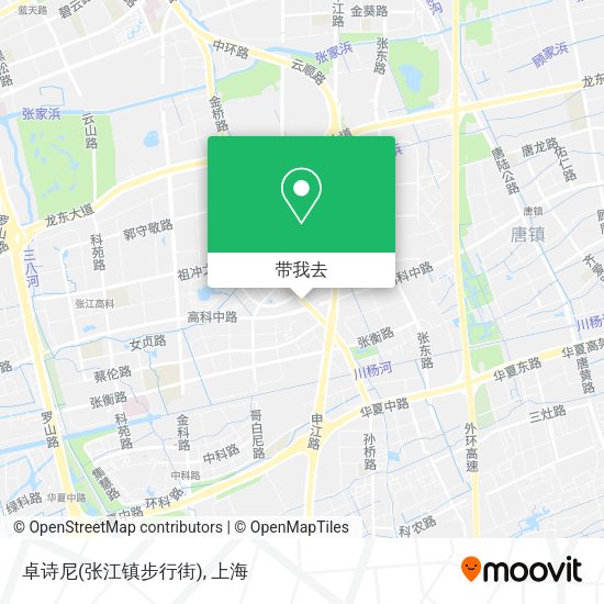卓诗尼(张江镇步行街)地图