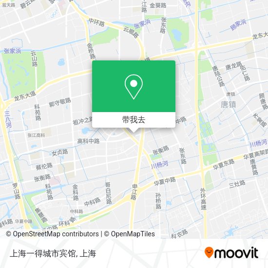上海一得城市宾馆地图