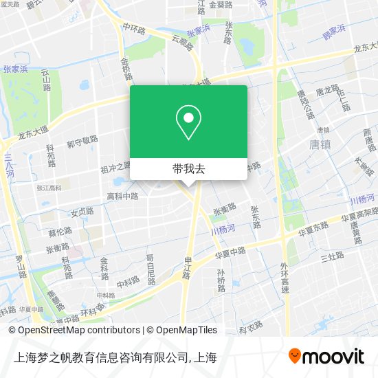 上海梦之帆教育信息咨询有限公司地图