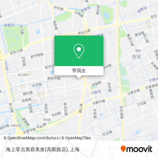 海上零点美容美发(高斯路店)地图