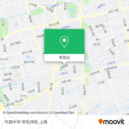 竹园中学-羽毛球馆地图