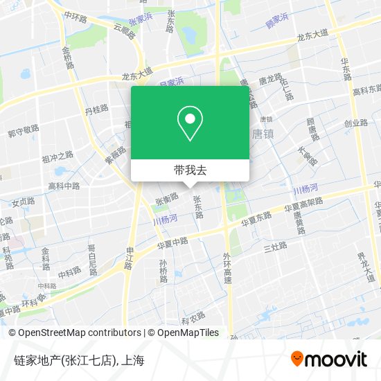 链家地产(张江七店)地图