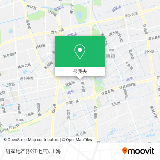 链家地产(张江七店)地图