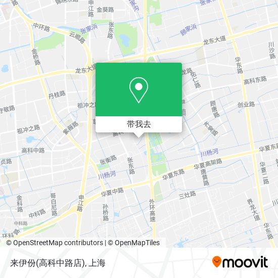 来伊份(高科中路店)地图