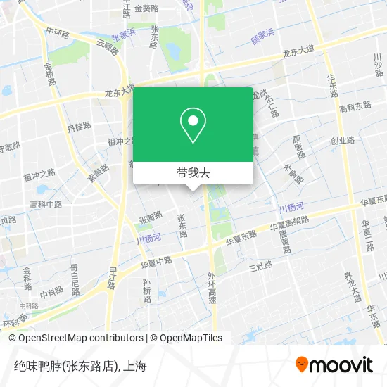 绝味鸭脖(张东路店)地图