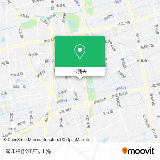 家乐福(张江店)地图