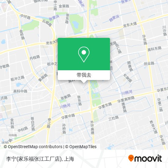 李宁(家乐福张江工厂店)地图