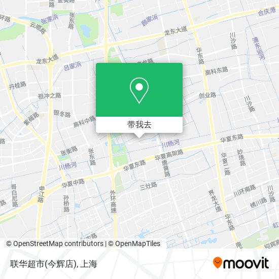 联华超市(今辉店)地图