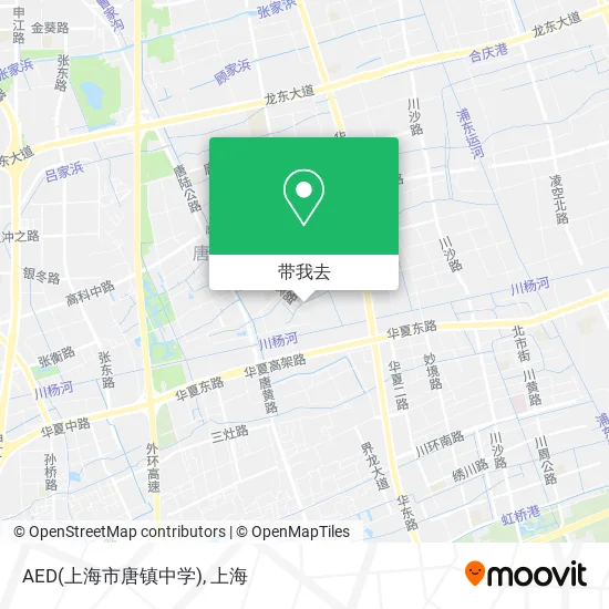 AED(上海市唐镇中学)地图