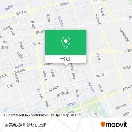 国美电器(川沙店)地图