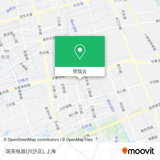国美电器(川沙店)地图