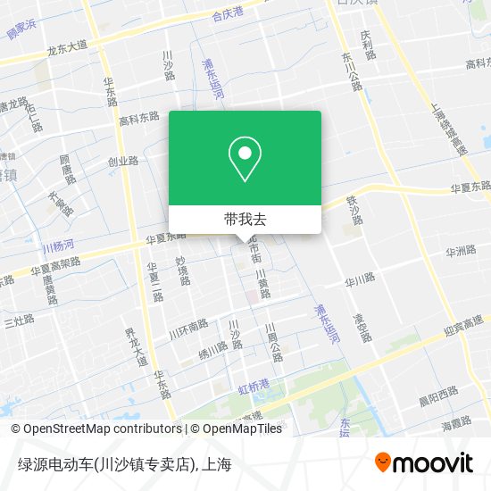 绿源电动车(川沙镇专卖店)地图