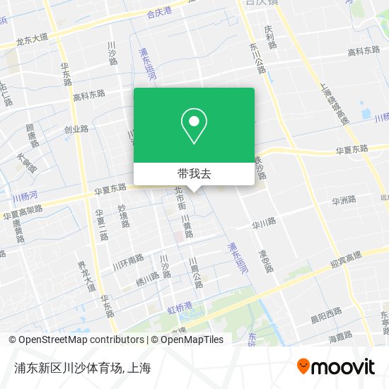 浦东新区川沙体育场地图
