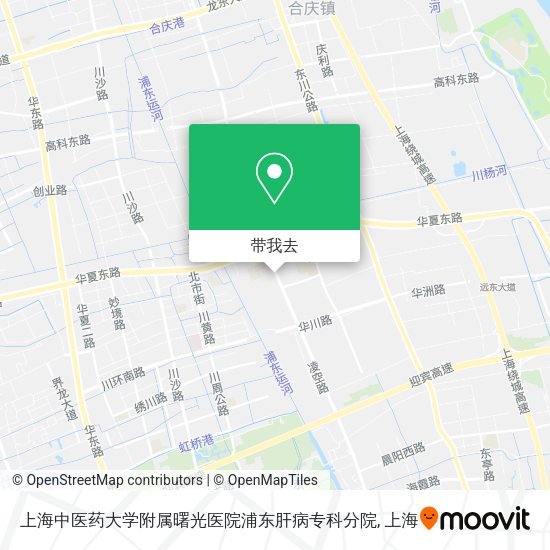 上海中医药大学附属曙光医院浦东肝病专科分院地图