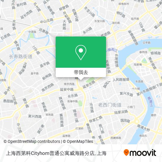 上海西第科Cityhom普通公寓威海路分店地图