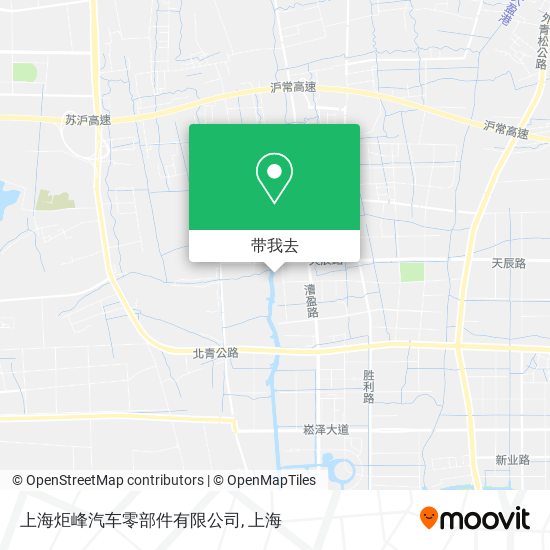 上海炬峰汽车零部件有限公司地图