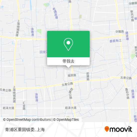 青浦区重固镇委地图