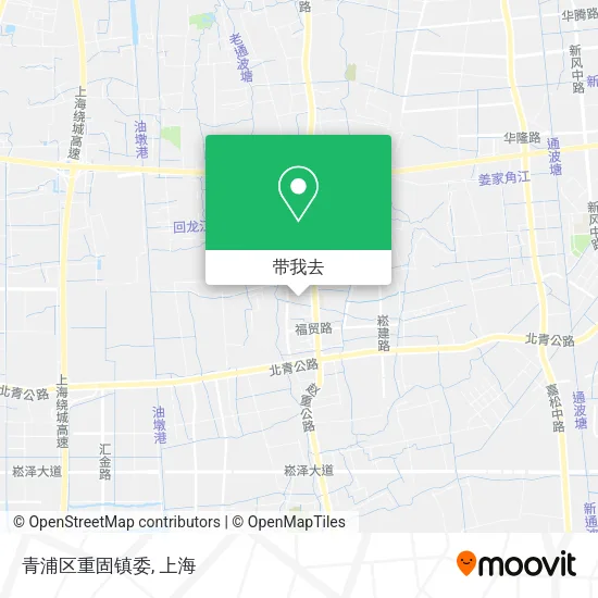 青浦区重固镇委地图
