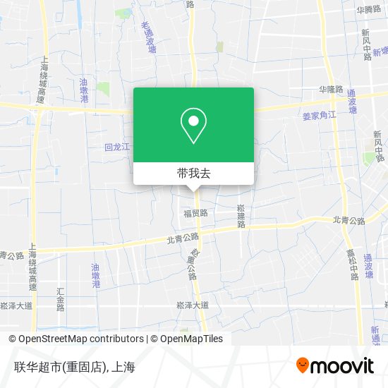 联华超市(重固店)地图