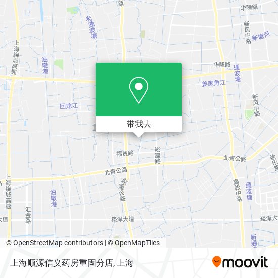 上海顺源信义药房重固分店地图