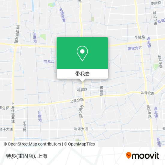 特步(重固店)地图