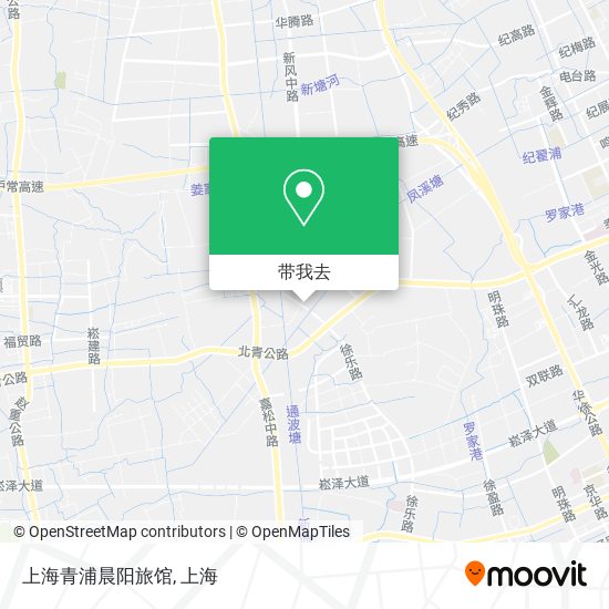 上海青浦晨阳旅馆地图