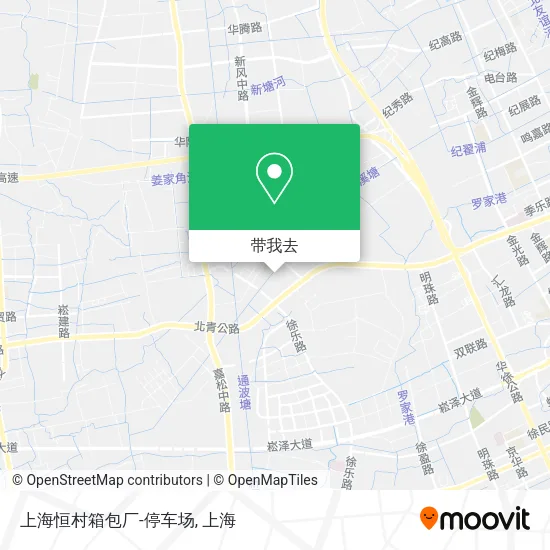 上海恒村箱包厂-停车场地图