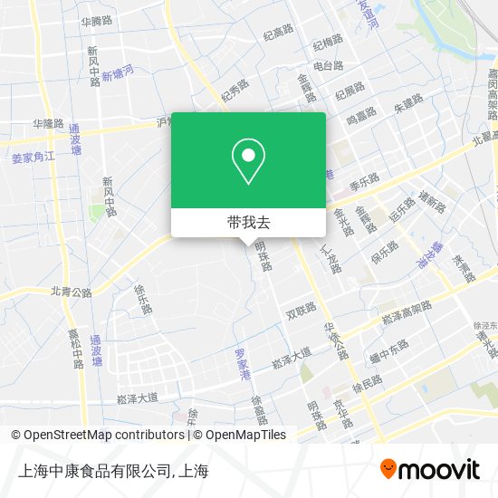上海中康食品有限公司地图
