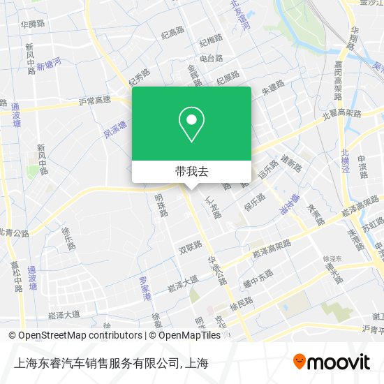 上海东睿汽车销售服务有限公司地图
