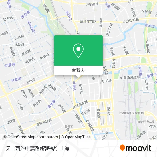 天山西路申滨路(招呼站)地图