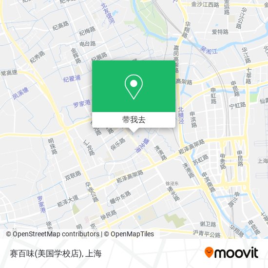 赛百味(美国学校店)地图