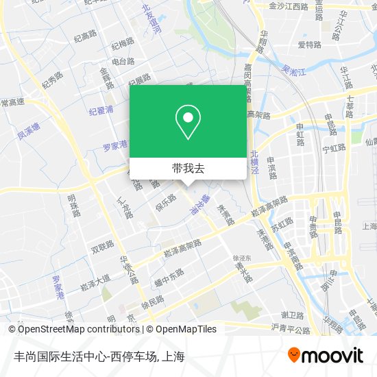丰尚国际生活中心-西停车场地图