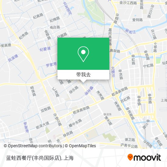 蓝蛙西餐厅(丰尚国际店)地图