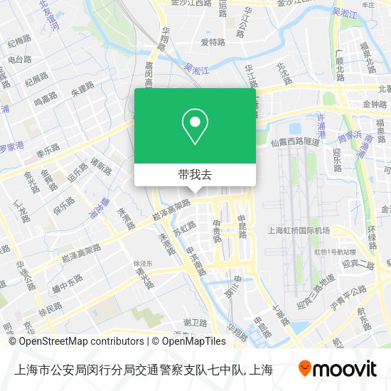 上海市公安局闵行分局交通警察支队七中队地图