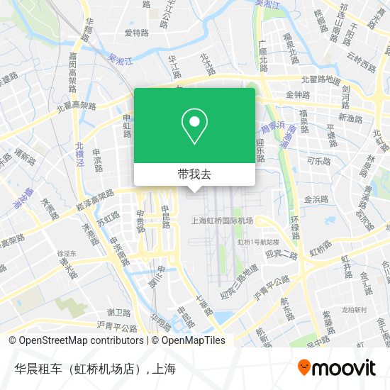 华晨租车（虹桥机场店）地图