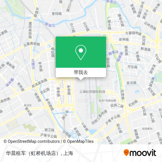 华晨租车（虹桥机场店）地图