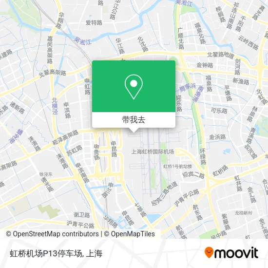 虹桥机场P13停车场地图