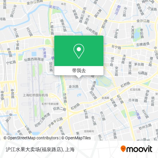 沪江水果大卖场(福泉路店)地图