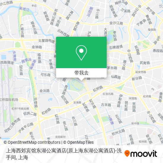 上海西郊宾馆东湖公寓酒店(原上海东湖公寓酒店)-洗手间地图