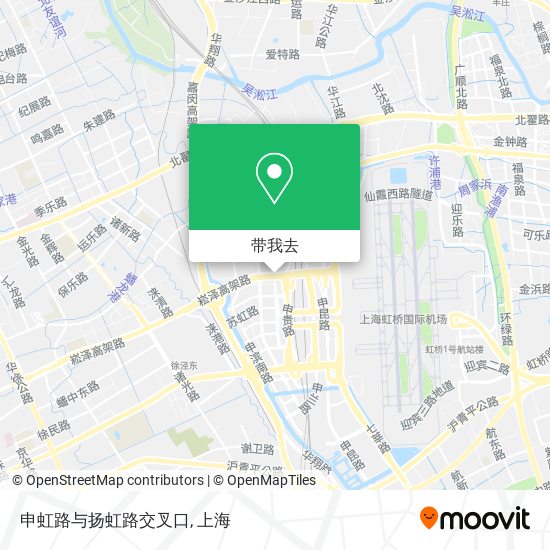 申虹路与扬虹路交叉口地图