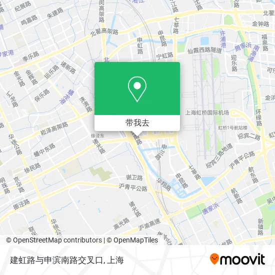 建虹路与申滨南路交叉口地图