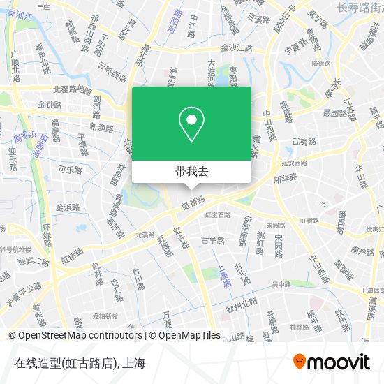 在线造型(虹古路店)地图