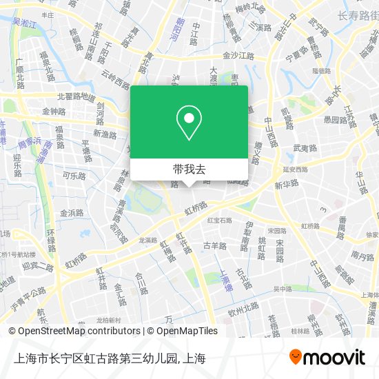 上海市长宁区虹古路第三幼儿园地图