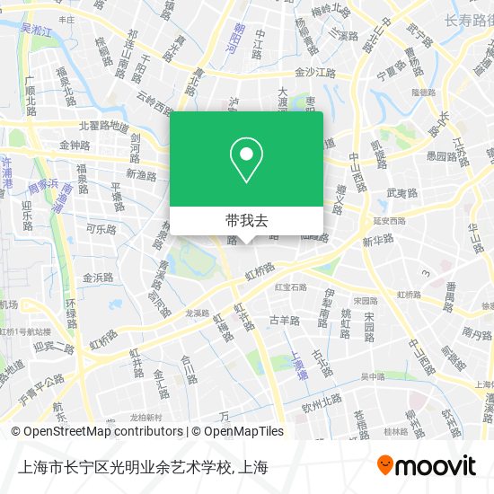 上海市长宁区光明业余艺术学校地图