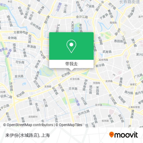 来伊份(水城路店)地图